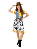 Western Cowgirl Costume, Yellow Dress Loud