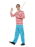 Where's Wally? Costume, Red & White Dress Loud