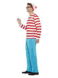 Where's Wally? Costume, Red & White Dress Loud