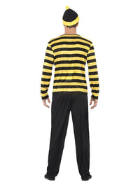 Where's Wally? Odlaw Costume, Black & Yellow Dress Loud