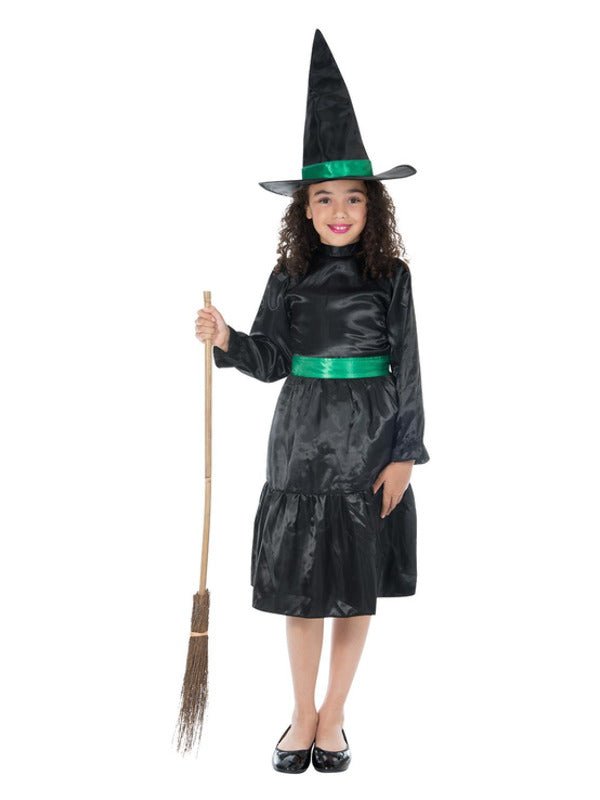 Wicked Witch Costume, Black & Green Dress Loud