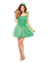 Woodland Fairy Costume, Green Dress Loud