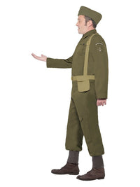 WW2 Home Guard Private Costume, Green Dress Loud