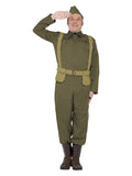 WW2 Home Guard Private Costume, Green Dress Loud