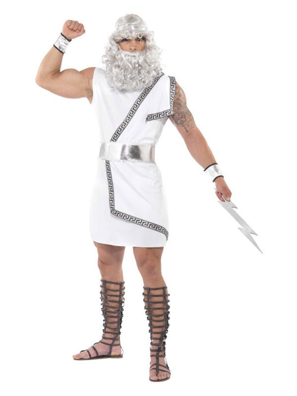 Zeus Costume, White Dress Loud