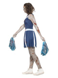 Zombie Cheerleader Costume, Blue Dress Loud