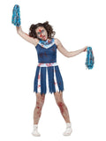 Zombie Cheerleader Costume, Blue Dress Loud