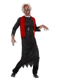 Zombie High Priest Costume, Black Dress Loud