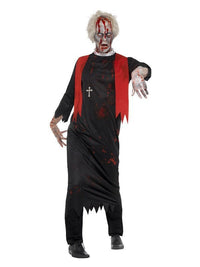 Zombie High Priest Costume, Black Dress Loud