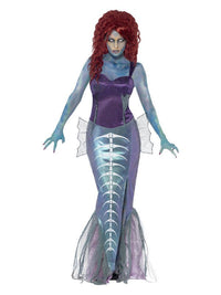 Zombie Mermaid Costume, Purple Dress Loud