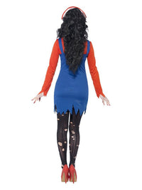 Zombie Plumber Female Costume, Red Dress Loud