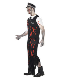 Zombie Policeman Costume, Black Dress Loud