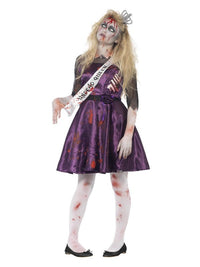 Zombie Prom Queen Costume, Purple Dress Loud