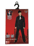 Zoot Suit Costume, Male, Black Dress Loud